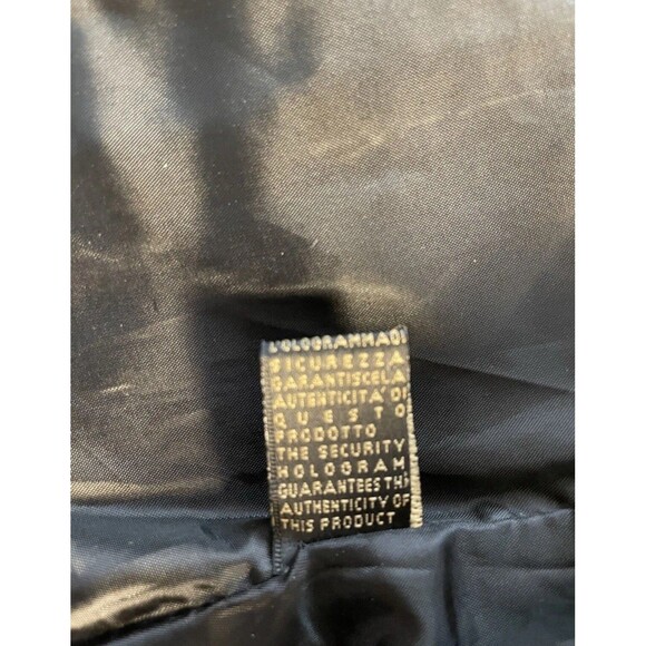 Reporter R. D. G. Men XL Milano luxury Faux Black Leather Zipper Jacket - Picture 11 of 12